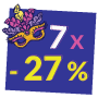 7 ore di sconto al 27%