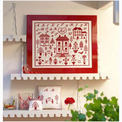 SCHEMA PUNTO CROCE RICAMO PER TOVAGLIA FIORI AUTUNNO DMC CROSS STITCH  PATTERNS